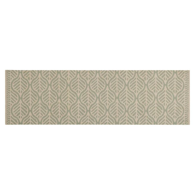 Vidaxx tapis de cuisine lavable imprimé feuilles 45x150 cm velours