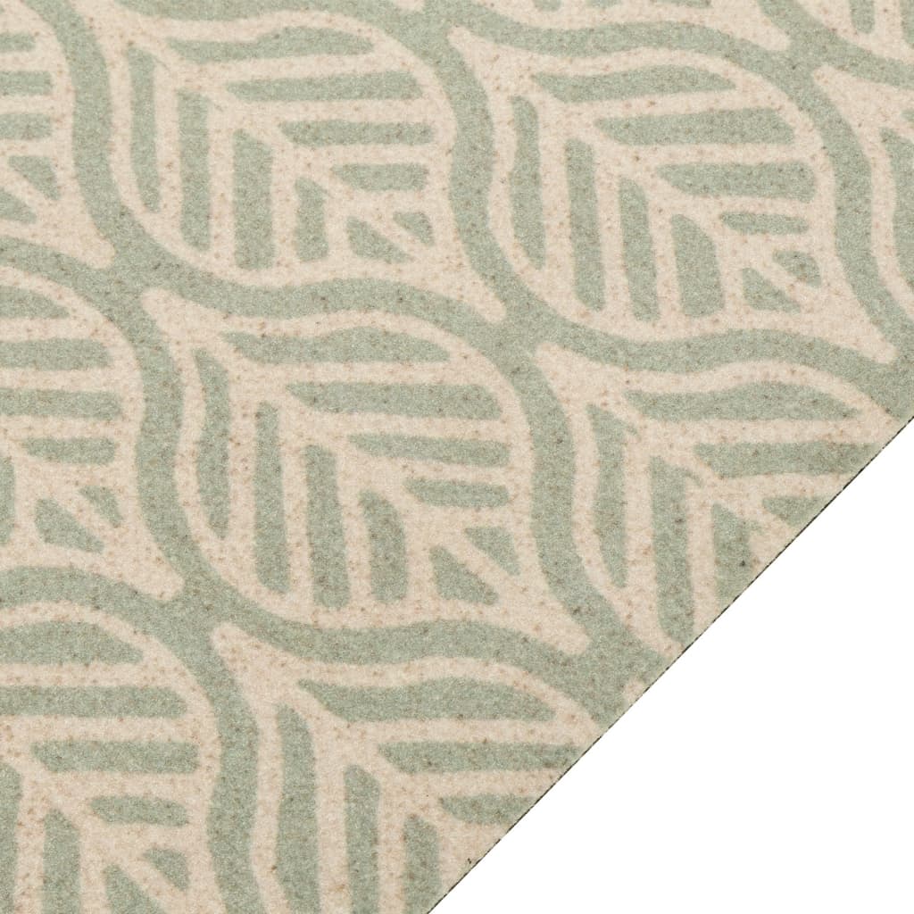 Vidaxx tapis de cuisine lavable imprimé feuilles 45x150 cm velours