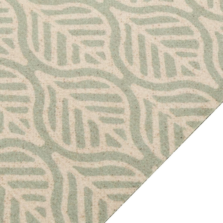 Vidaxx tapis de cuisine lavable imprimé feuilles 45x150 cm velours