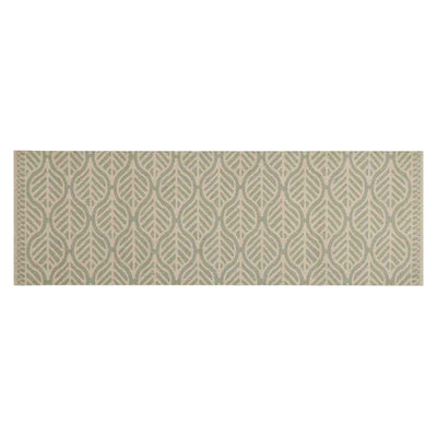 Vidaxx tapis de cuisine lavable imprimé feuilles 60x180 cm velours