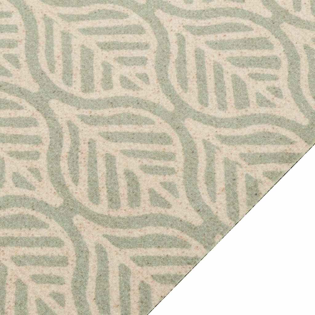Vidaxx tapis de cuisine lavable imprimé feuilles 60x180 cm velours