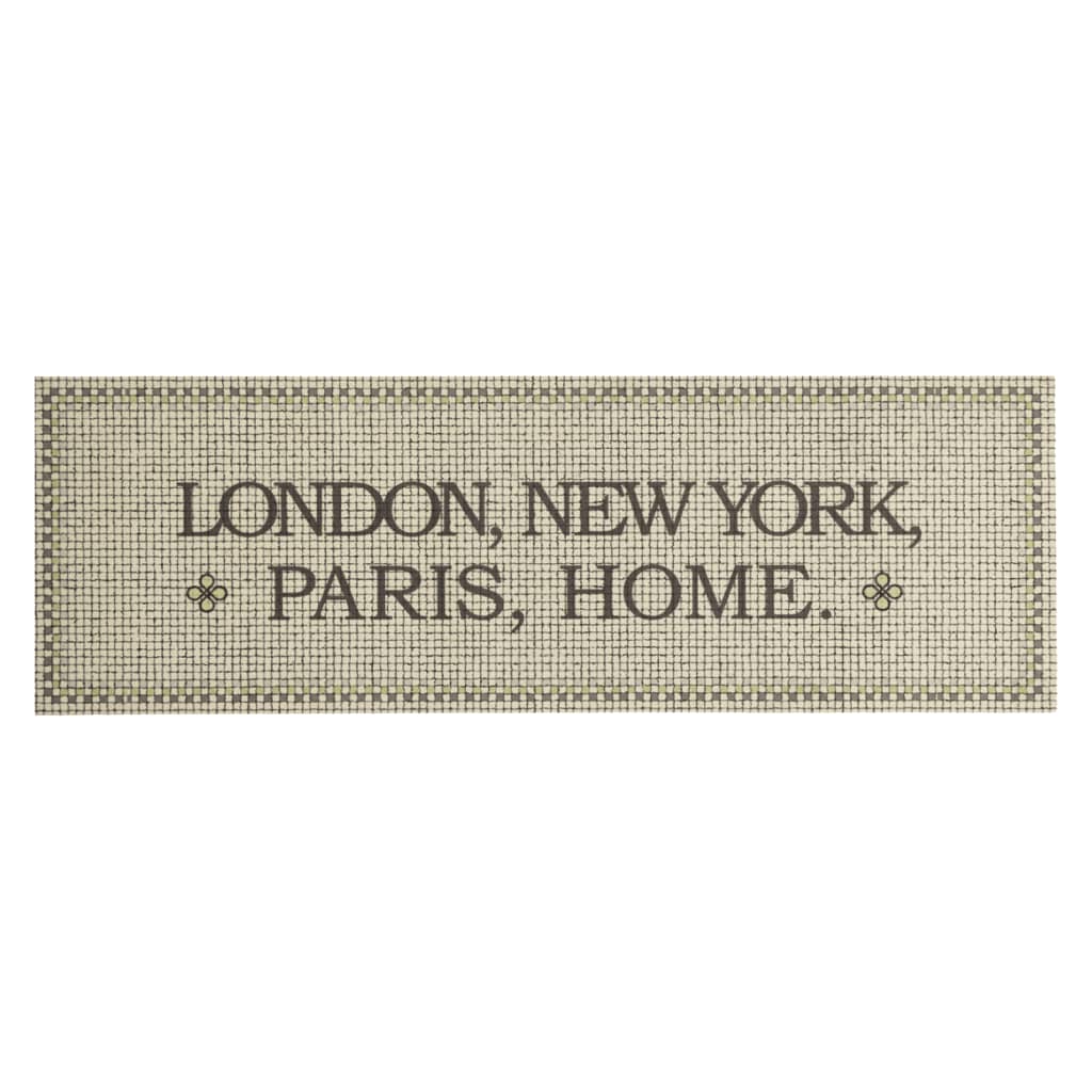 Vidaxl Kitchen Mat Washable Home Text 60x180 cm Velvet
