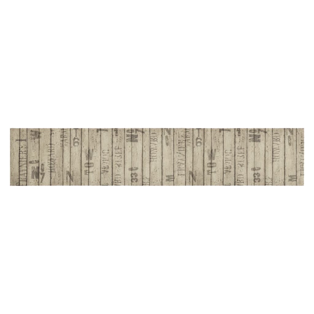Vidaxl Cuisine Mat Wasinable Fence Print 60x300 cm Velvet
