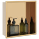 Niche de douche Vidaxx 32x32x9 cm acier inoxydable brossé doré