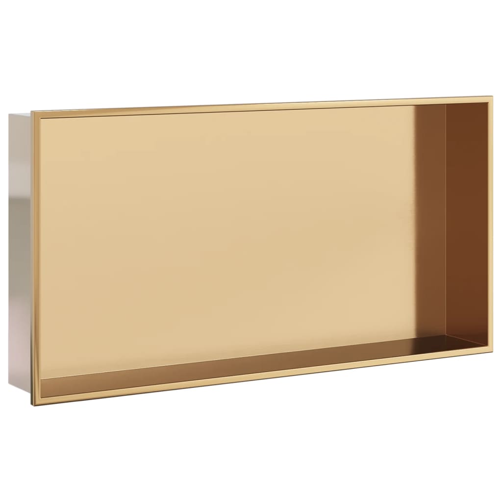 Niche de douche Vidaxx 62x32x9 cm acier inoxydable brossé doré