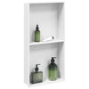 Vidaxx niche de douche 32x62x9 cm acier inoxydable blanc mat