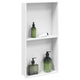 Vidaxx niche de douche 32x62x9 cm acier inoxydable blanc mat