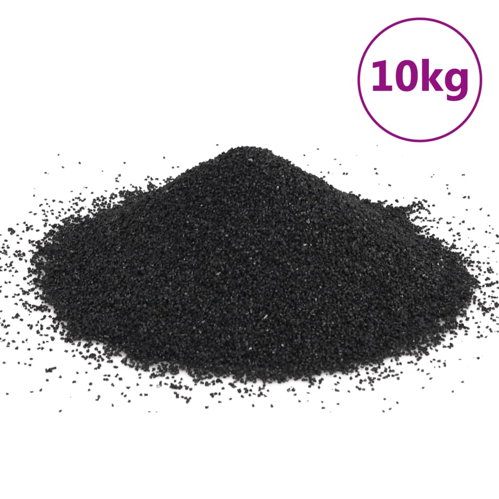 Vidaxx sable d'aquarium 10 kg 0,2-2 mm noir