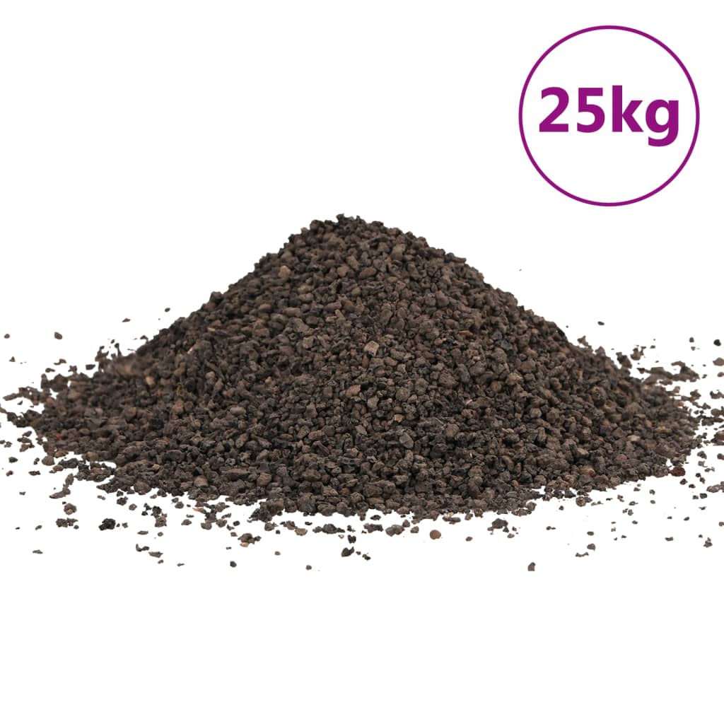 Vidaxl Basaltgrind 25 kg 1-3 mm noir