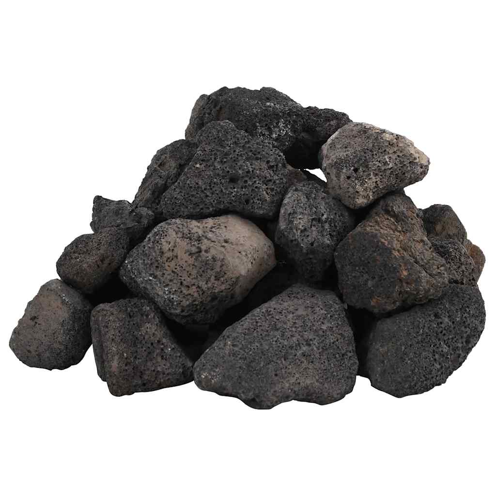 Vidaxl Lava Stones 25 kg 5-8 cm noir