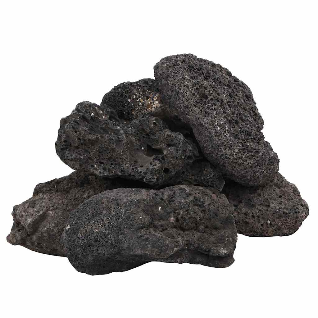 Vidaxl Lava Stones 25 kg 10-30 cm noir