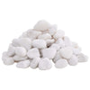 Vidaxl galets polis 2-5 cm 25 kg blanc