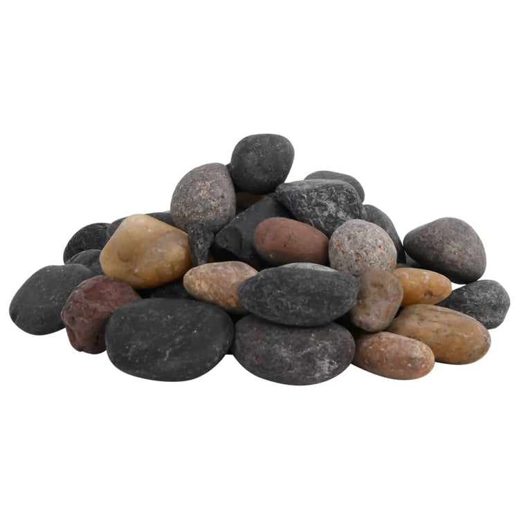 Vidaxl galets polis 5-8 cm 10 kg multicolores