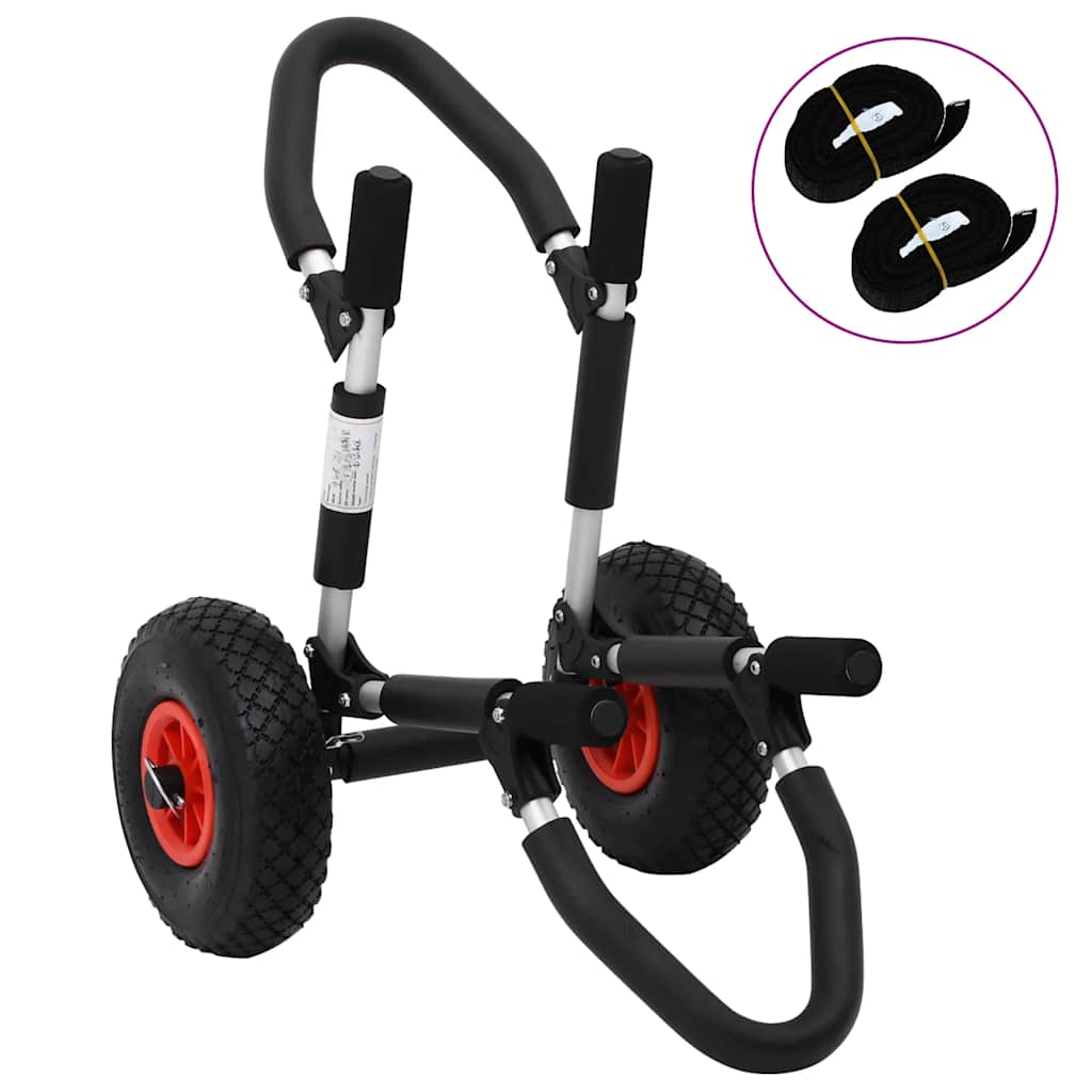 Vidaxl sup trolley pour planche de surf pliable 45 kg aluminium