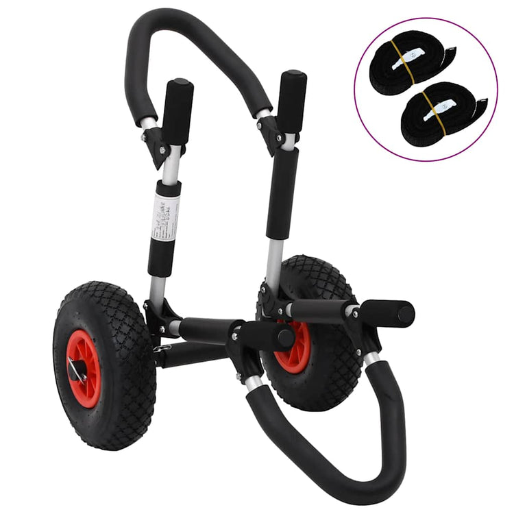 Vidaxl sup trolley pour planche de surf pliable 45 kg aluminium