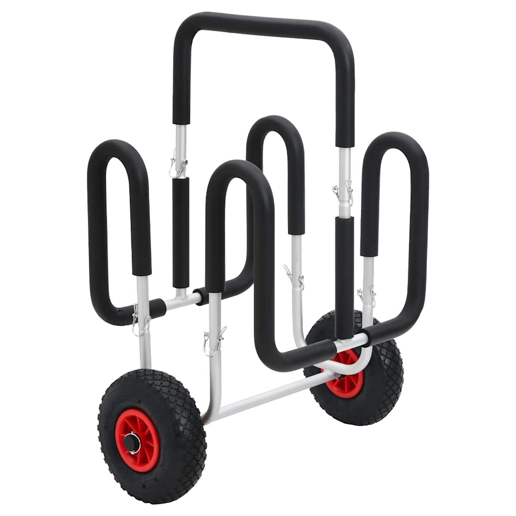 Vidaxl sup chariot pour planche de surf 45 kg aluminium