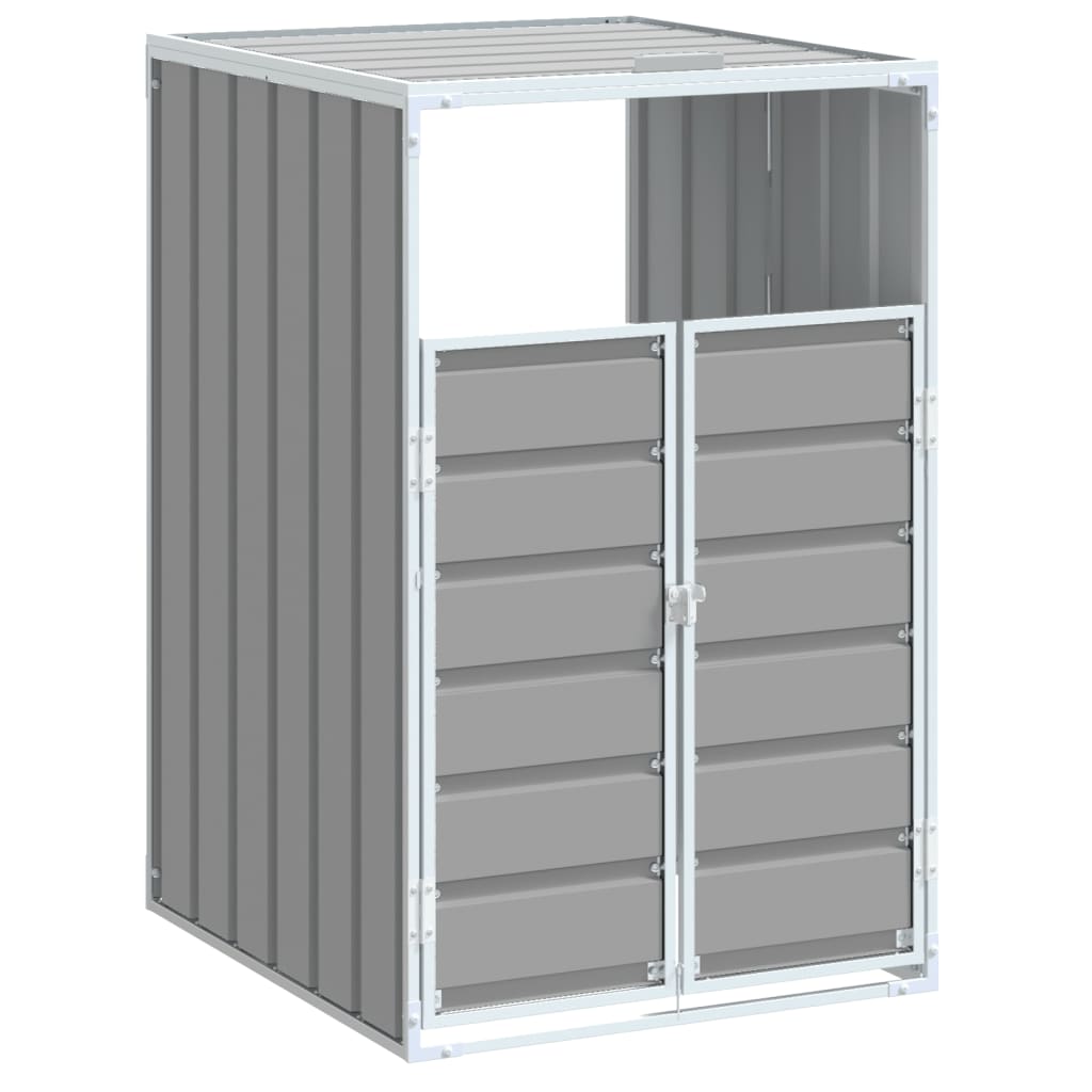 Stockage de conteneur Vidaxl pour 1 conteneur 72x81x115 cm en acier gris