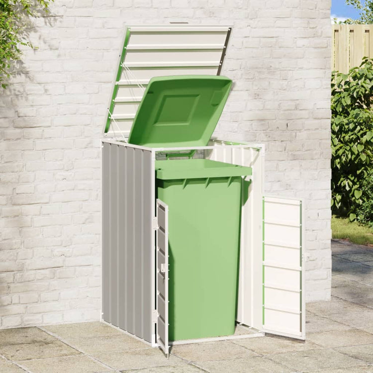Stockage de conteneur Vidaxl pour 1 conteneur 72x81x115 cm en acier gris