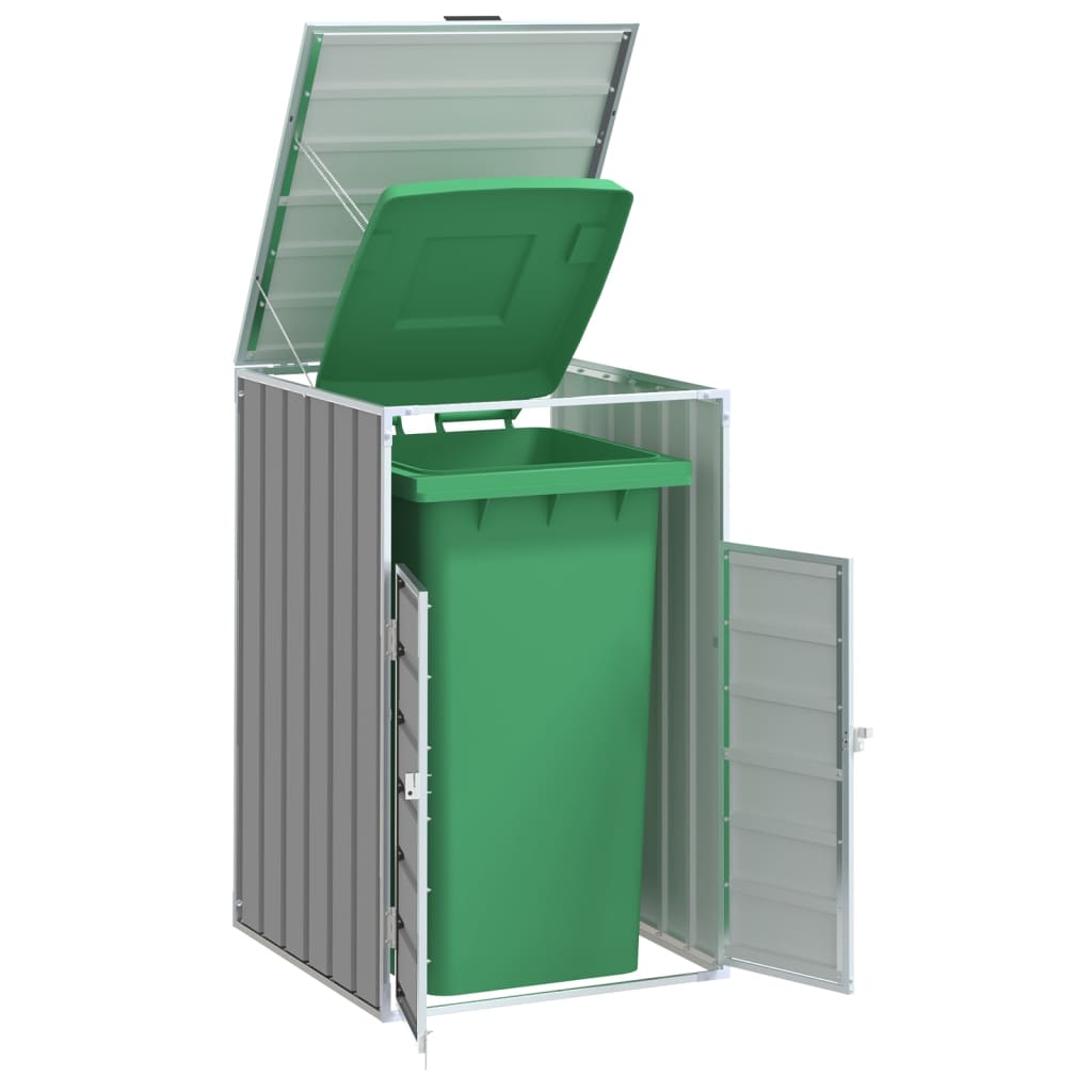 Stockage de conteneur Vidaxl pour 1 conteneur 72x81x115 cm en acier gris