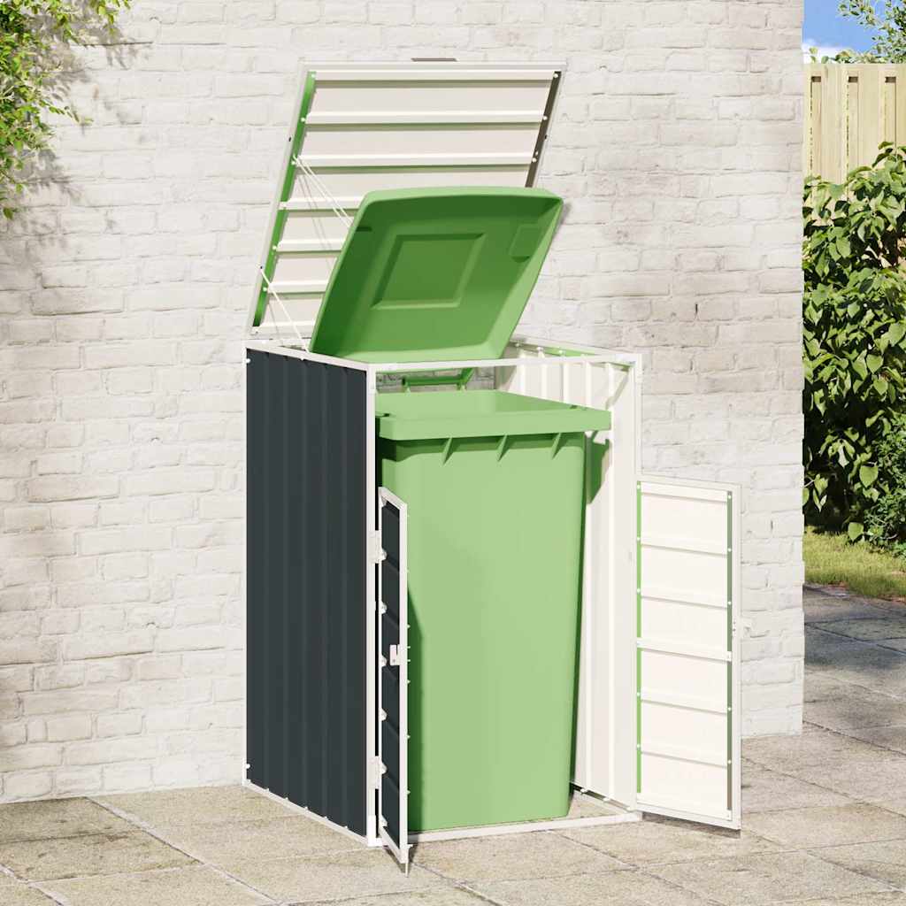 Stockage de conteneur Vidaxl pour 1 conteneur 72x81x115 cm anthracite en acier