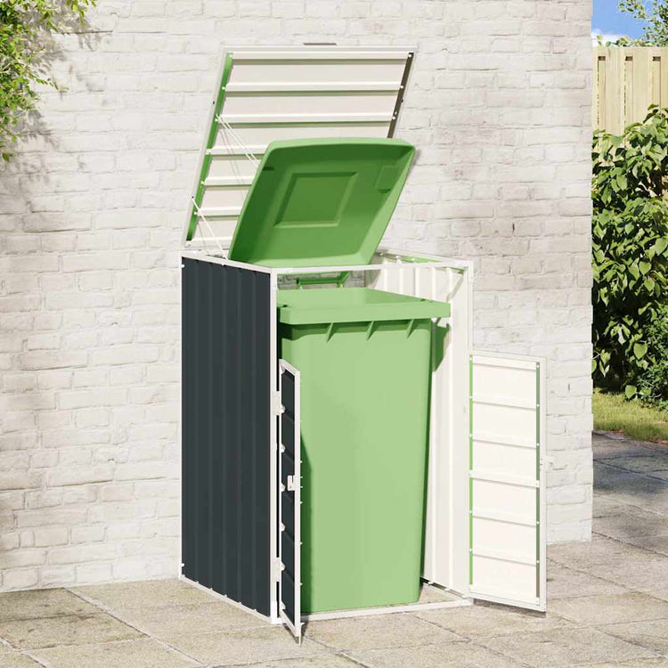 Stockage de conteneur Vidaxl pour 1 conteneur 72x81x115 cm anthracite en acier