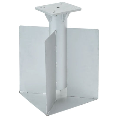 Vidaxl Parasol Foot pour dans le sol 27.5x27.5x45 cm Couleur en argent en acier