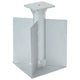 Vidaxl Parasol Foot pour dans le sol 27.5x27.5x45 cm Couleur en argent en acier