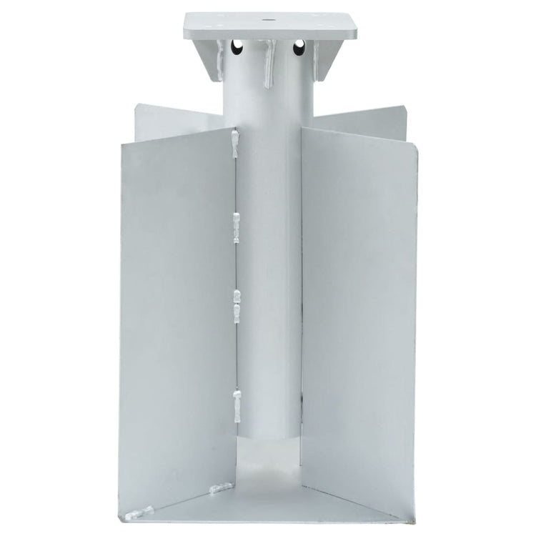 Vidaxl Parasol Foot pour dans le sol 27.5x27.5x45 cm Couleur en argent en acier