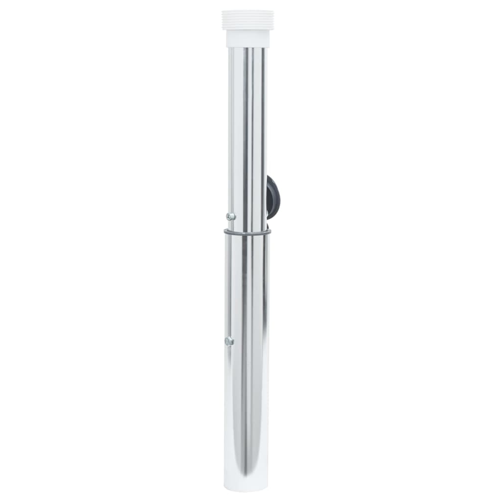 Vidaxl Parasol Foot pour terre pour 40 à 50 mm Stick Aluminium Silver