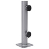 Pied de parasol Vidaxx pour mât ø32 34 38 mm acier argenté