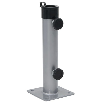Pied de parasol Vidaxx pour mât ø38 48 mm acier argenté