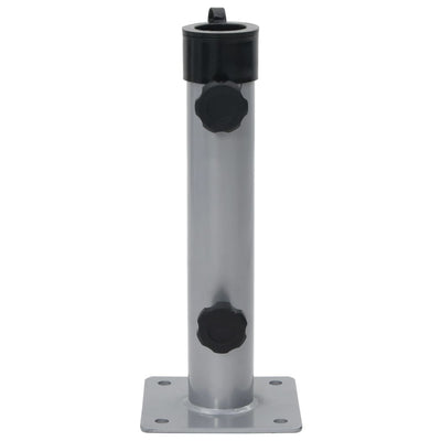 Pied de parasol Vidaxx pour mât ø38 48 mm acier argenté