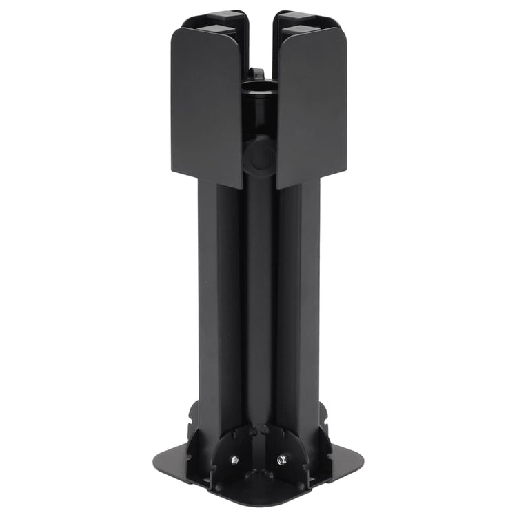 Vidaxl Parasol Foot pliable pour Ø38 48 mm Stick Steel Blossy Black