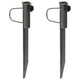 Vidaxl Parasol Stands avec stylos 2 ST 19x42 cm en acier galvanisé