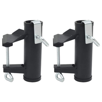 Pinces de parasol Vidaxl pour balcon 2 ST 25-38 mm en acier