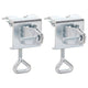 Pinces de parasol Vidaxl pour balcon 2 pcs 32 mm en acier galvanisé