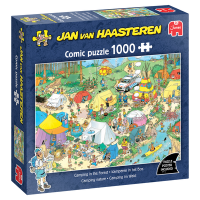 Puzzle Jumbo jvh : camping dans les bois