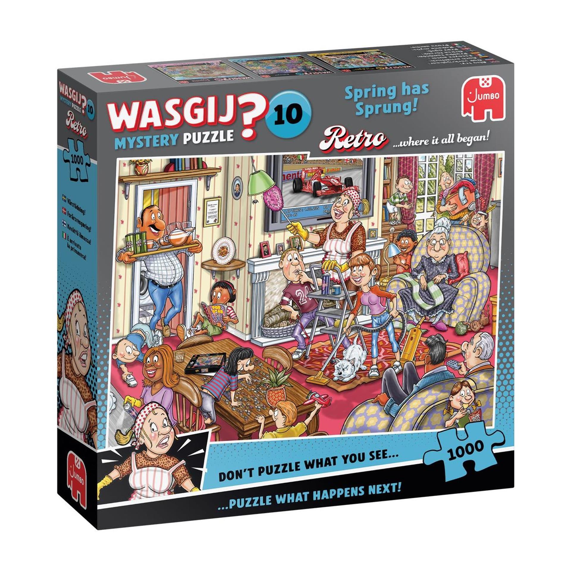 Jumbo wasgij retro mystère 10 - nettoyage de printemps ! - 1000 pièces.