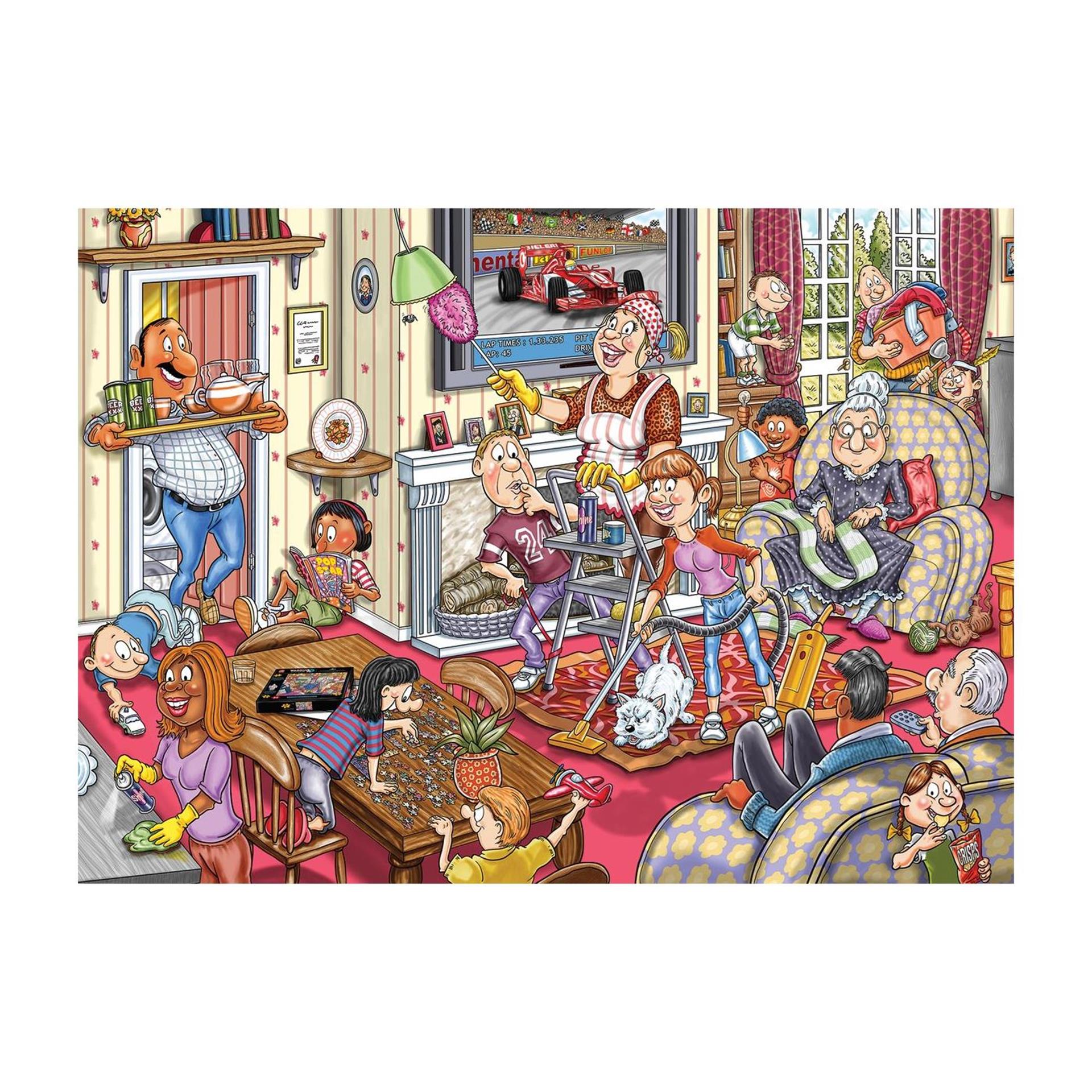 Jumbo wasgij retro mystère 10 - nettoyage de printemps ! - 1000 pièces.