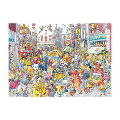 Puzzle wasgij retro destiny 10 chaos dans la rue commerçante (1000) | 2 pièces