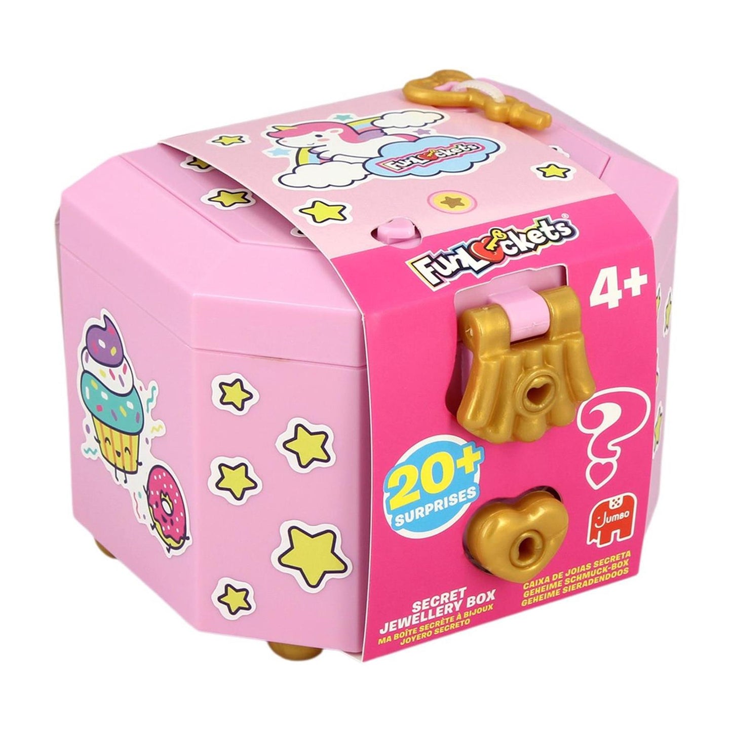Boîte à bijoux secrète Jumbo Funlockets - 12 pcs.