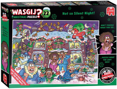 Puzzle Jumbo Wasgij Christmas 22 - pas une nuit si silencieuse ! - 2x1000 pièces.