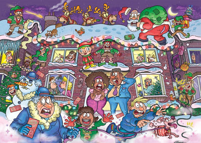 Puzzle Jumbo Wasgij Christmas 22 - pas une nuit si silencieuse ! - 2x1000 pièces.