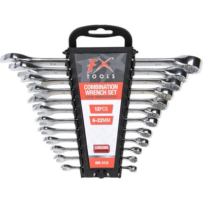 Jeu de clés mixtes Fx Tools 6-22 mm, 12 pièces en acier