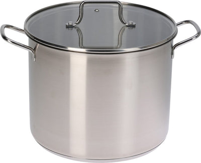 Excellente marmite à soupe en acier inoxydable avec couvercle en verre 24cm
