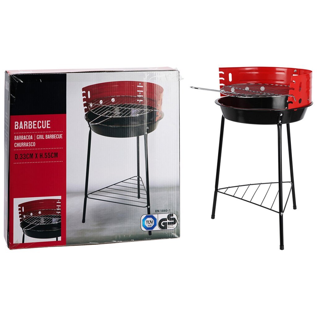 Vaggan bbq barbecue semi ouvert 33cm réglable