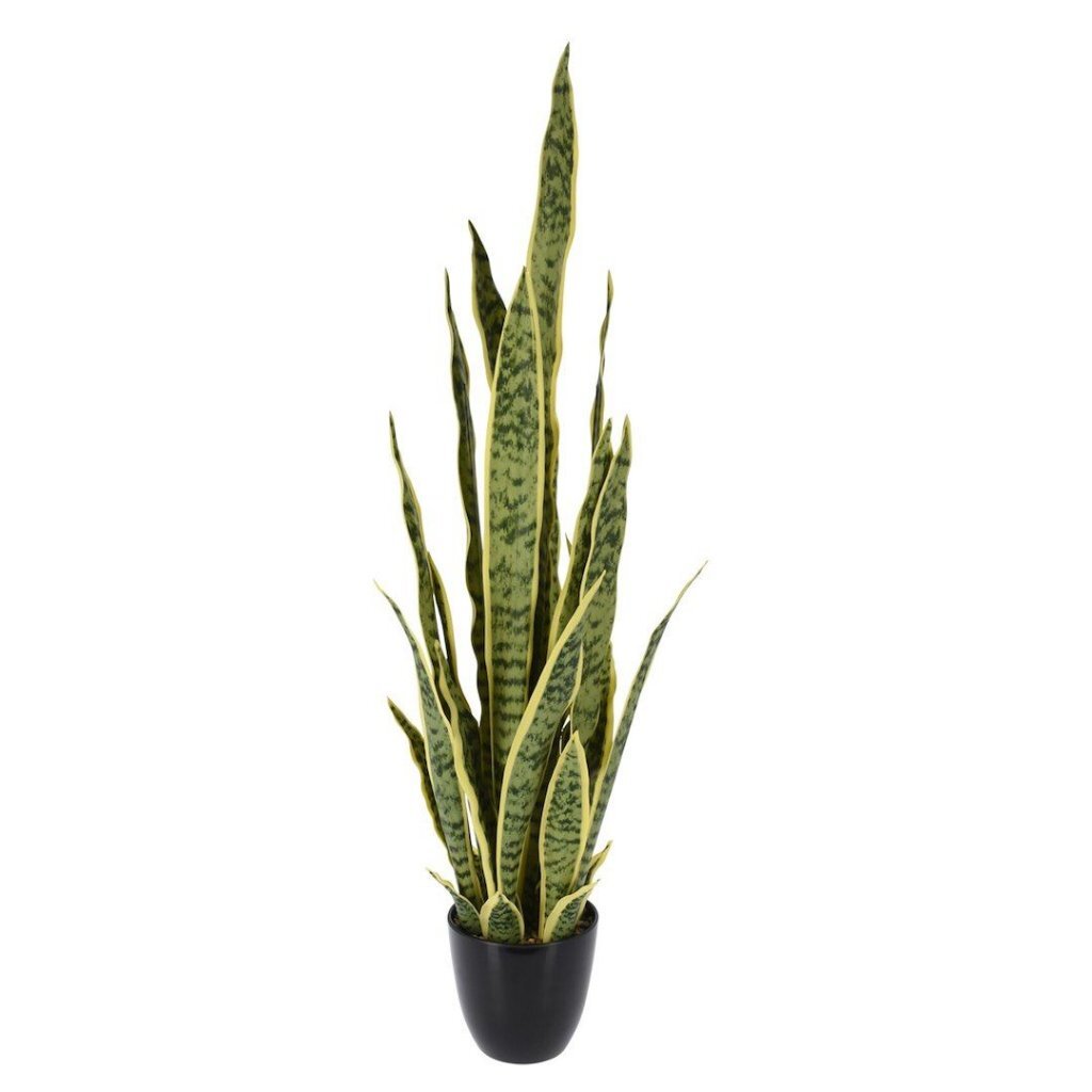 Autres marques plante artificielle sansevieria 92 cm vert jaune