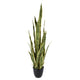 Autres marques plante artificielle sansevieria 92 cm vert jaune