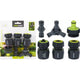 Embouts pour tuyaux d'arrosage Pro Garden, 6 pièces, vert anthracite