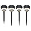 Lampes de jardin solaires Pro garden 4 pièces noires